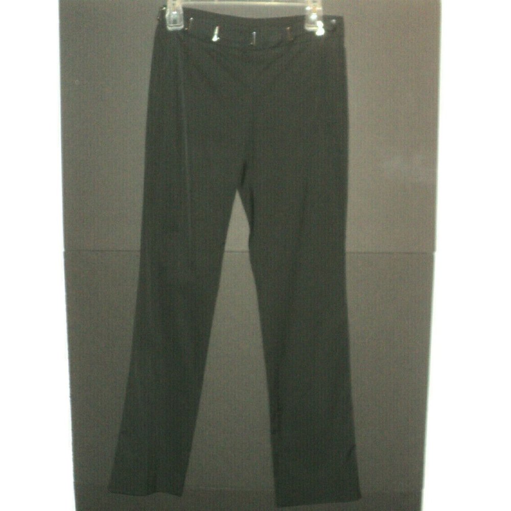 Gianfranco Ferre Italy Pants Women's Size 8 Black Straight Legs Rayon Blend